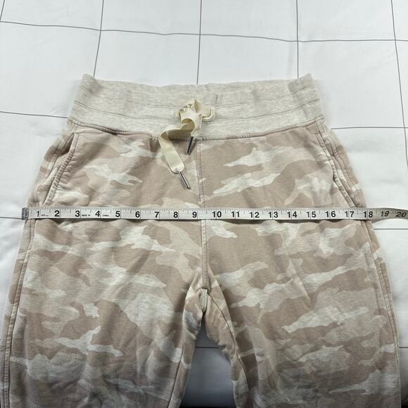 Athleta Pants Womens Small Cream Tan Camo Balance Printed Jogger Lounge Active - Picture 8 of 11